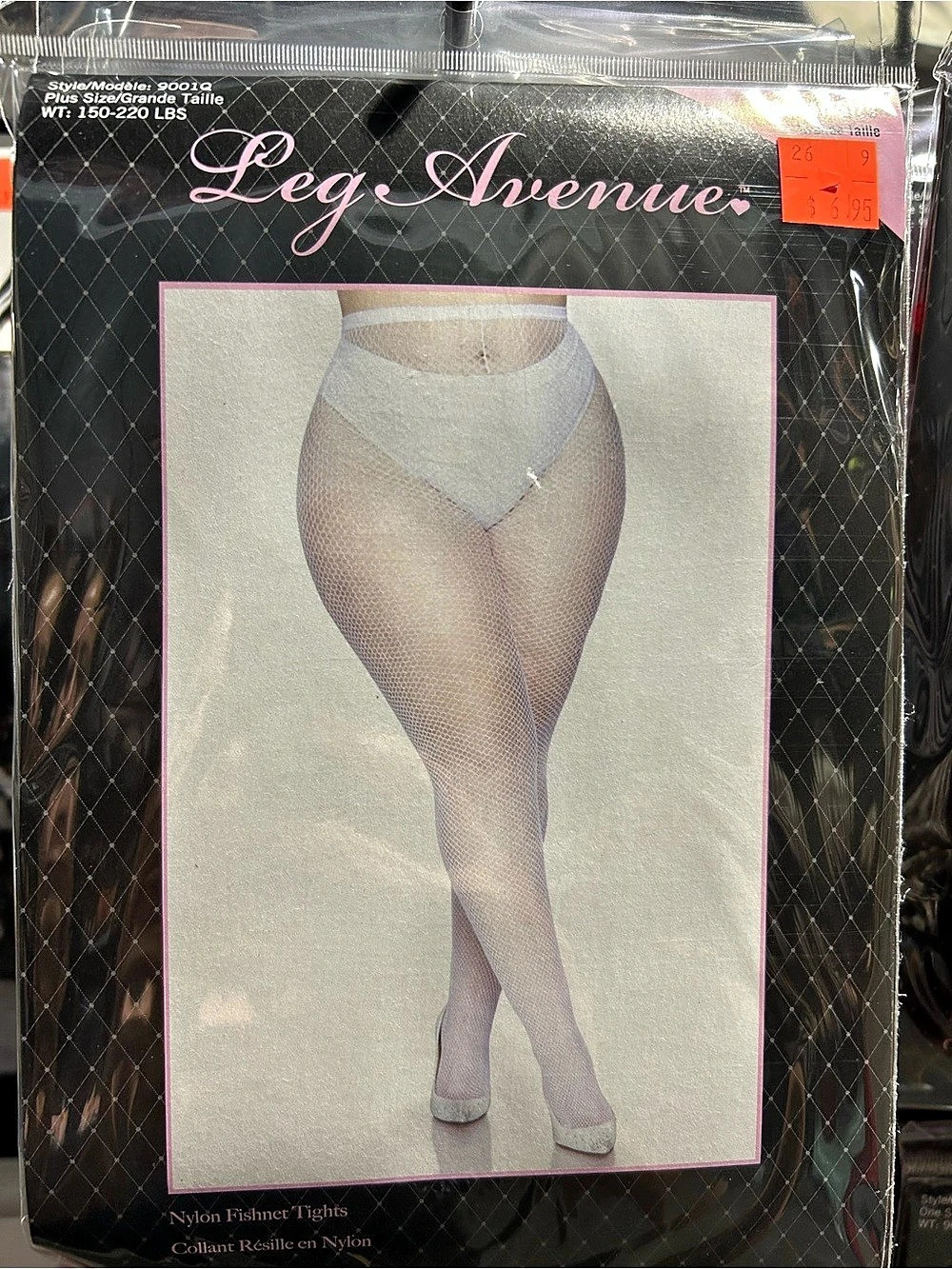 Leg Avenue Nylon Fishnet Tights in White NWT
